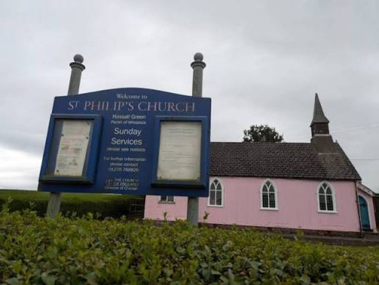 New vicar at Sandbach's 'pink' church reveals how it's thought it got its colour. (Photo: Nub News) 