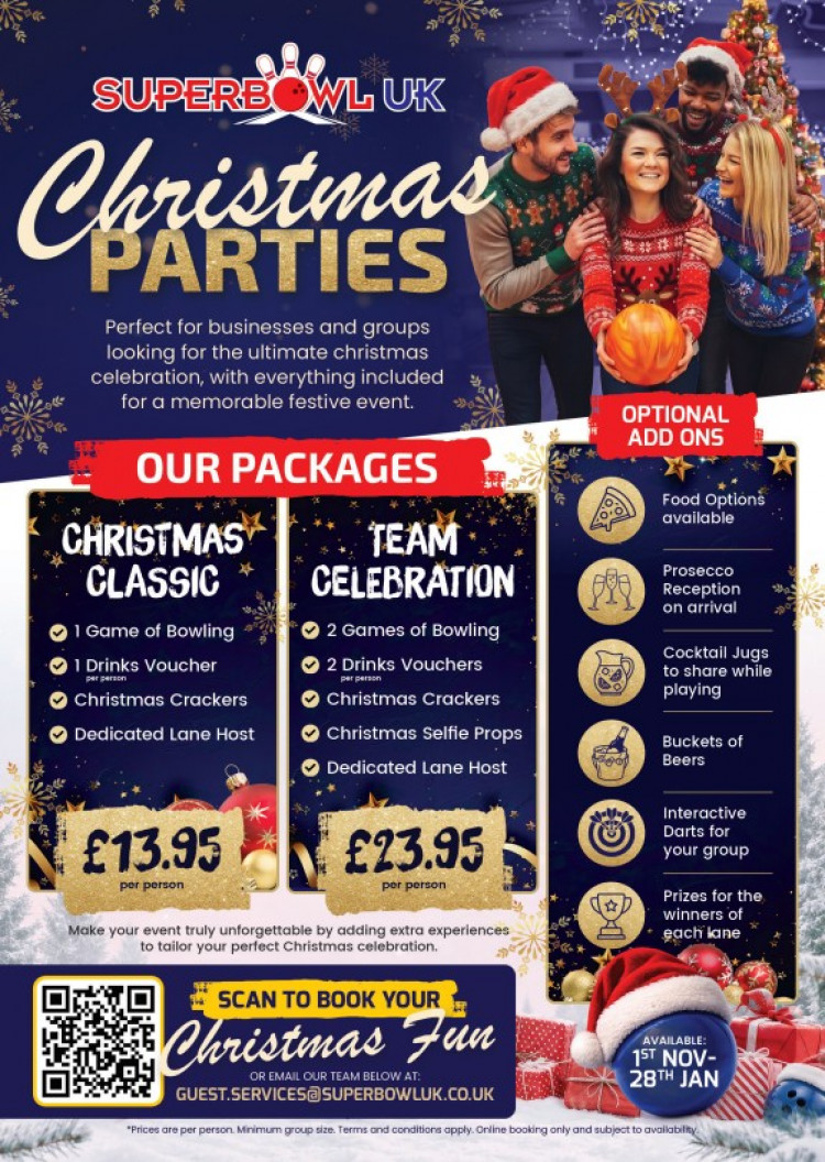 Christmas Outings at Superbowl UK Macclesifled 
