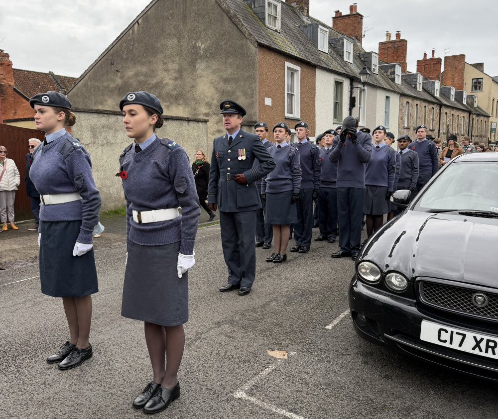 Wells Air Cadets take part in the Wells Remembrance Parade