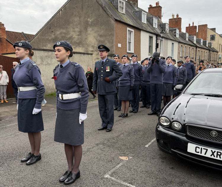 Wells Air Cadets take part in the Wells Remembrance Parade