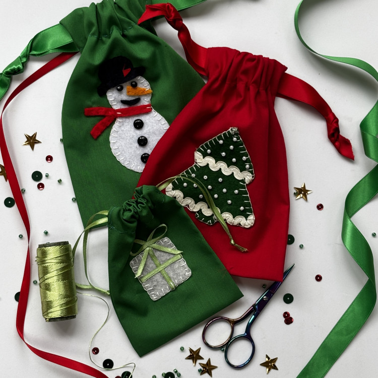 Appliqué Gift Bags