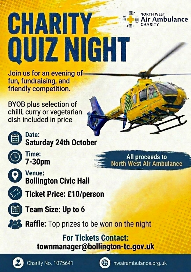 North West Air Ambulance Charity Quiz