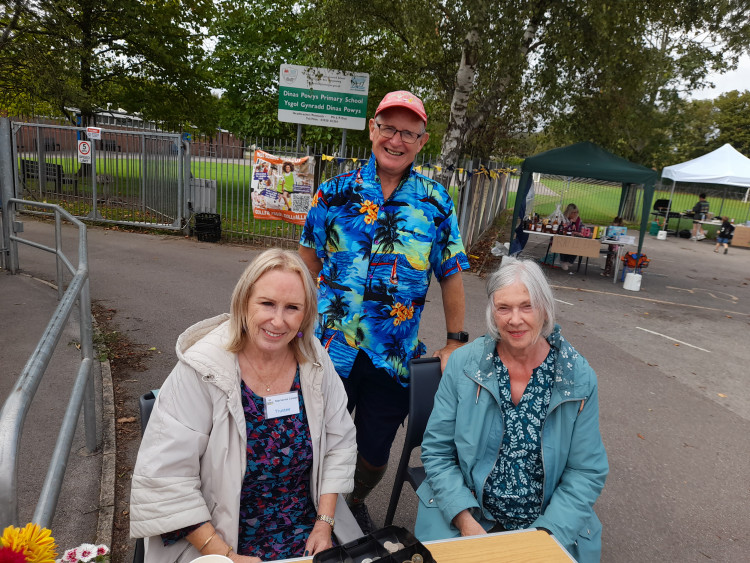 Marianne Cowpe, John Cowpe and Mary-Ann Marsden made up the welcoming party.