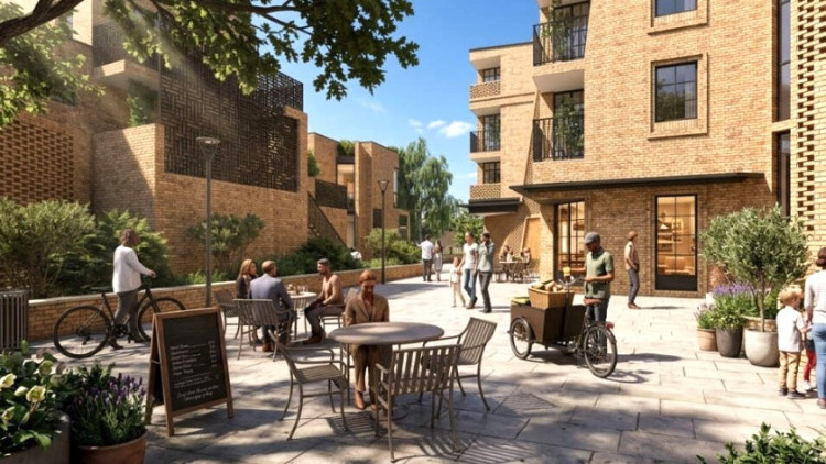CGI of Architecture WK's proposals for the site of the former Teddington Police Station (Credit: Architecture WK)