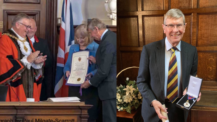 'I think the service Sir Ian and Lady Jane have brought to this borough has been first class' says Cllr Jeremy Pert (left image via Paul Milgate-Scarrott/right image via Kerry Ashdown)