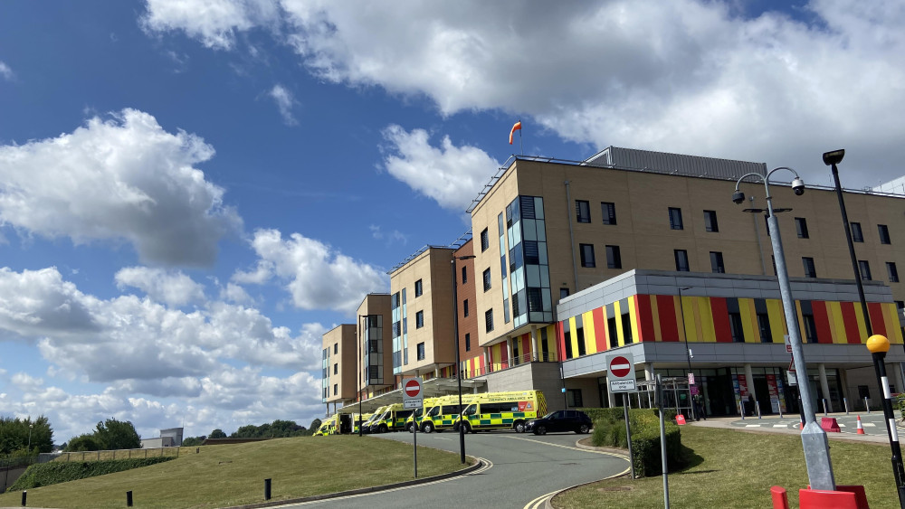 UHNM says it is experiencing "exceptional pressure" on services at Royal Stoke University Hospital and County Hospital (image via LDRS)