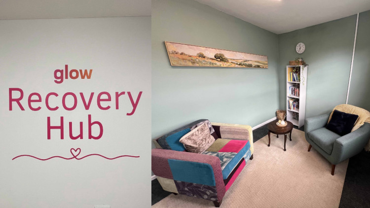 'My time with Glow's Recovery Hub was such an eye-opening experience and helped me find my confidence again' says customer (image via Honeycomb Group)