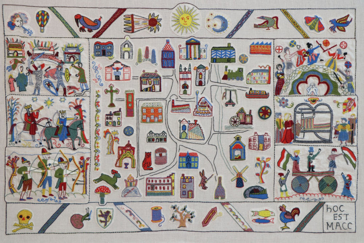 The Macclesfield History Tapestry goes on display at the Silk Museum this weekend (Credit: Silk Museum)