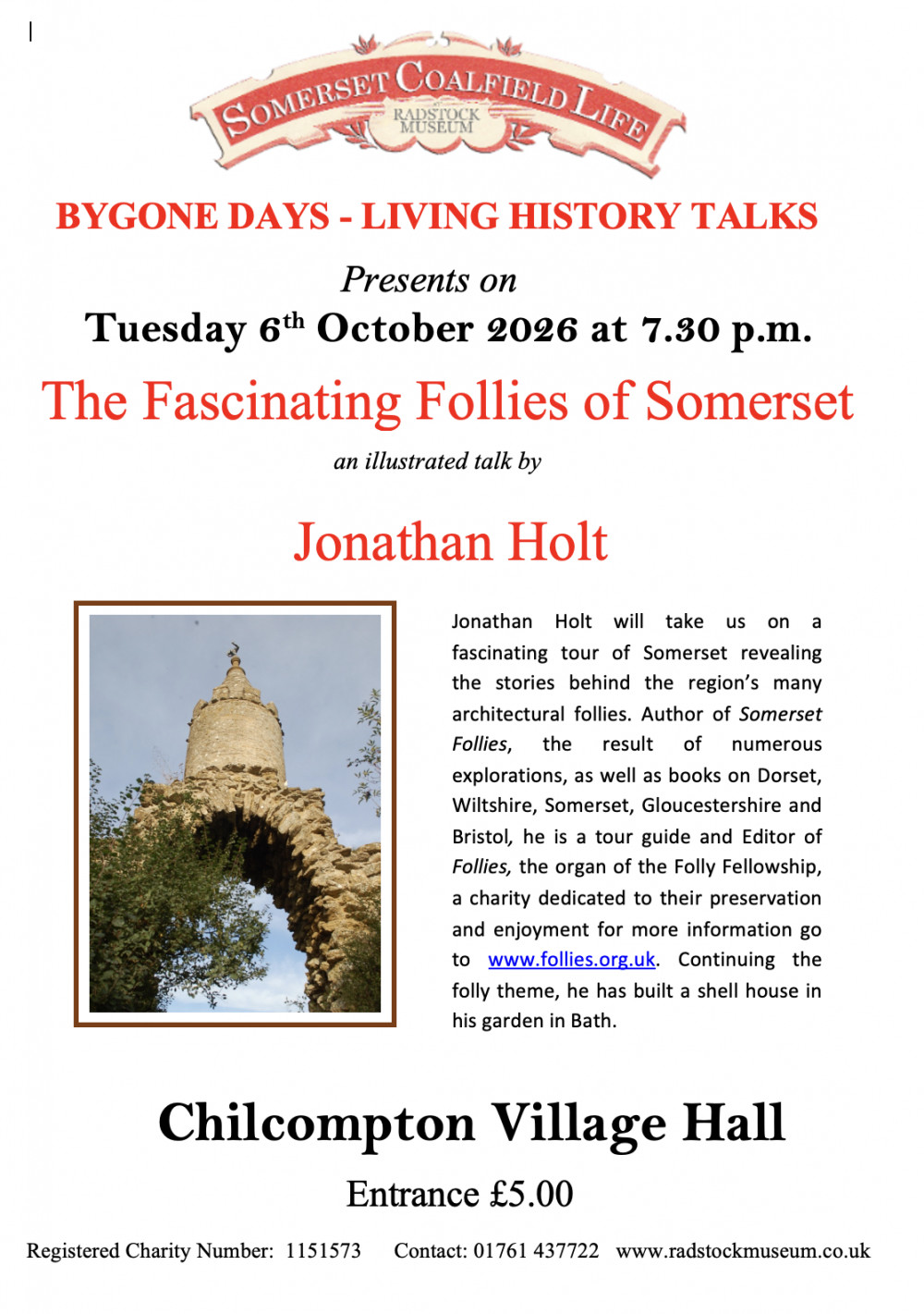 Bygone Days Local History Talk: Somerset Follies
