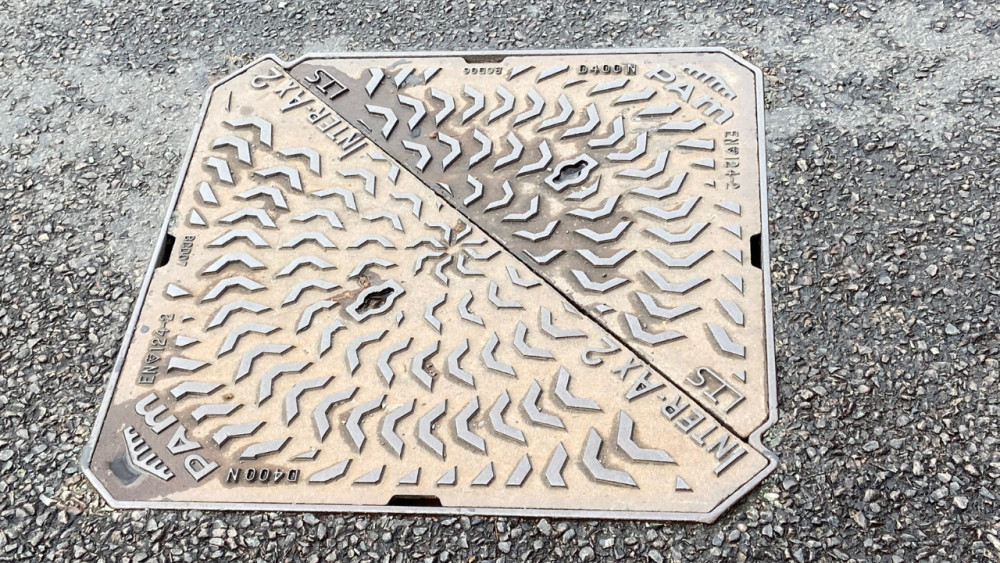 The council says that so far Severn Trent has repaired 33 manhole covers on its wastewater network in the city (image via LDRS)