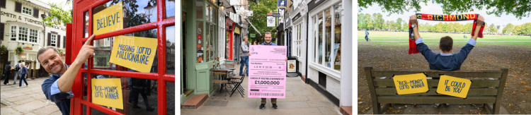 National Lottery is searching for a Richmond Borough player who won £1m on Wednesday, 19 August (Image supplied)
