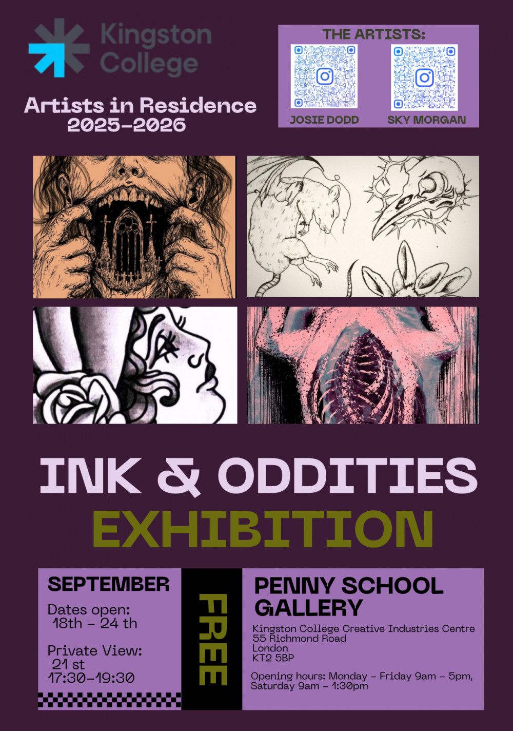 Ink & Oddities Exhibition