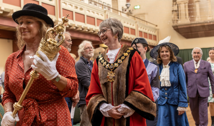 Congleton came together for Town Mayor councillor Suzy Firkin’s Civic Parade and Service (Credit: CTC)