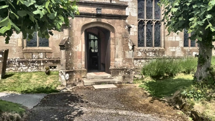 The application, submitted by Mr Nobby Clarke, sought permission to install a disabled access ramp at the church on Church Lane (Image via planning application)