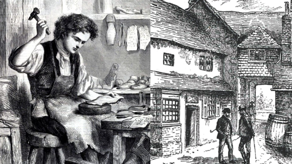 Both men worked in Stafford's shoemaking trade (images via Wikimedia Commons)