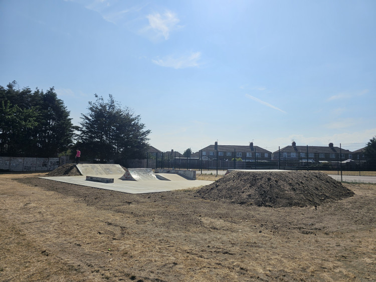The refurbished skatepark in Aveley.