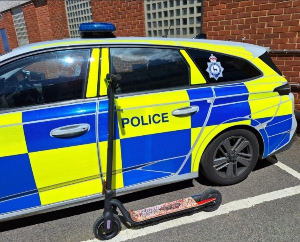 Police seized e-scooter 