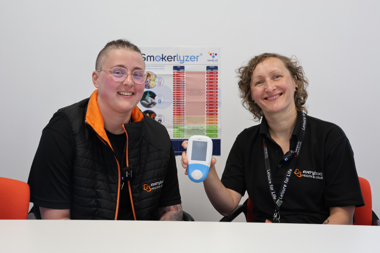 Natasha Barry and Karolina Ayres, Stop Smoking advisors at One You Cheshire East (Credit: Everybody Health & Leisure)
