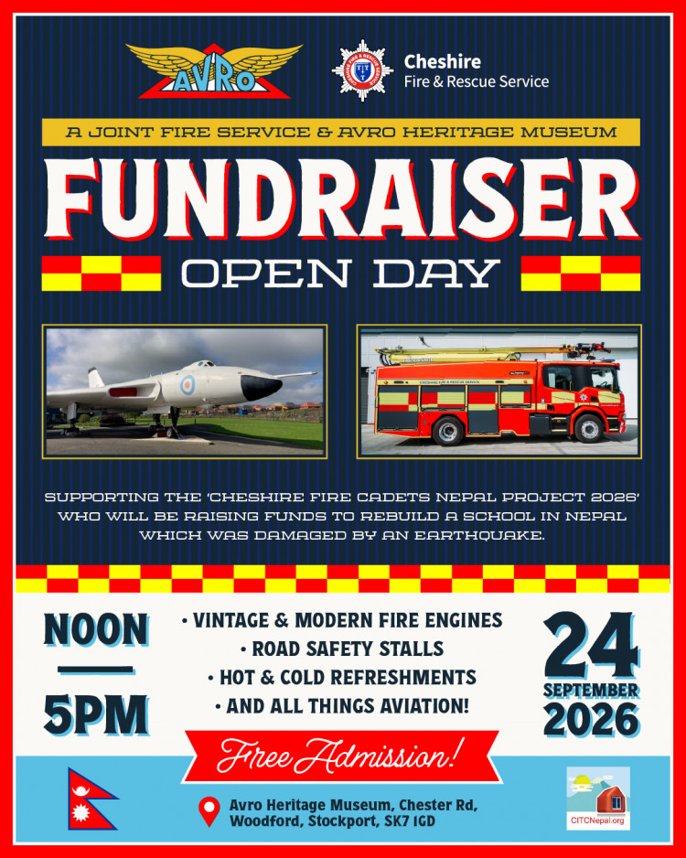 Cheshire Fire & Rescue Service x Avro Heritage Museum Open Day Fundraiser