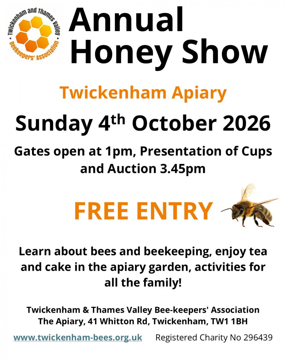 Twickenham and Thames Valley Beekeepers' Association Honey Show 2-26