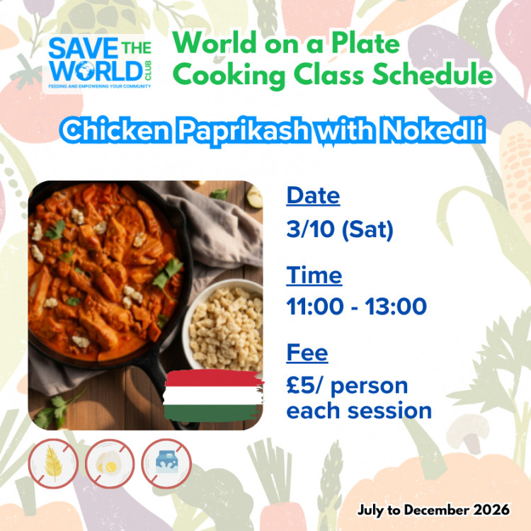 World on a Plate - Chicken Paprikash with Nokedli