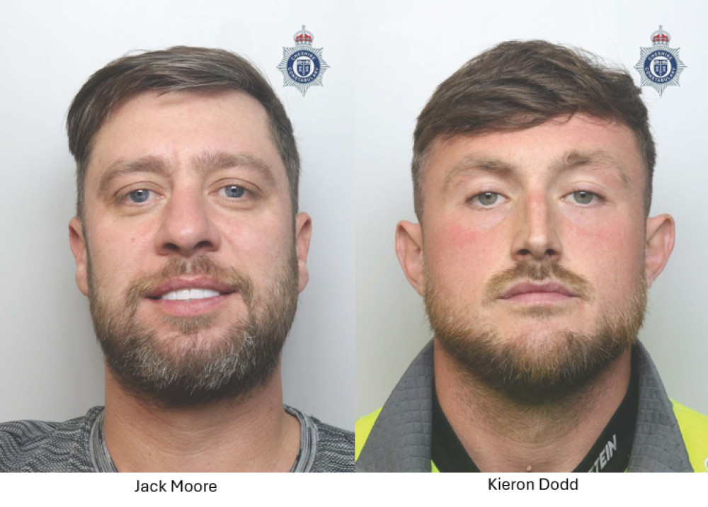 Jack Moore and Kieron Dodd both appeared at Chester Crown Court (Image: Cheshire Constabulary)