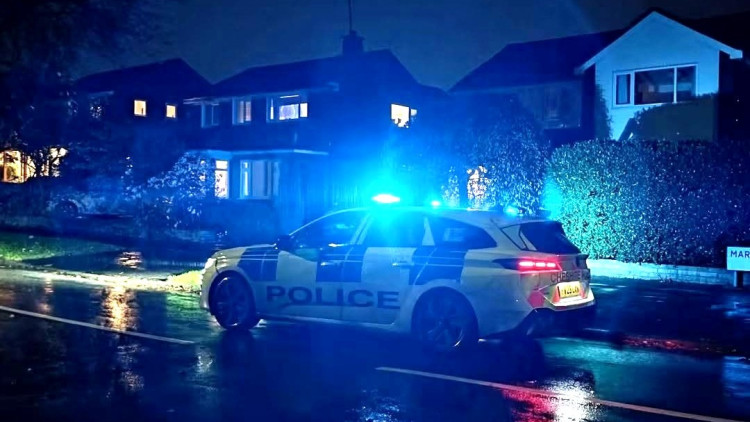 Cheshire Police carried out the warrant at an address in Burleydam on 16 September (Photo: Nantwich Police).