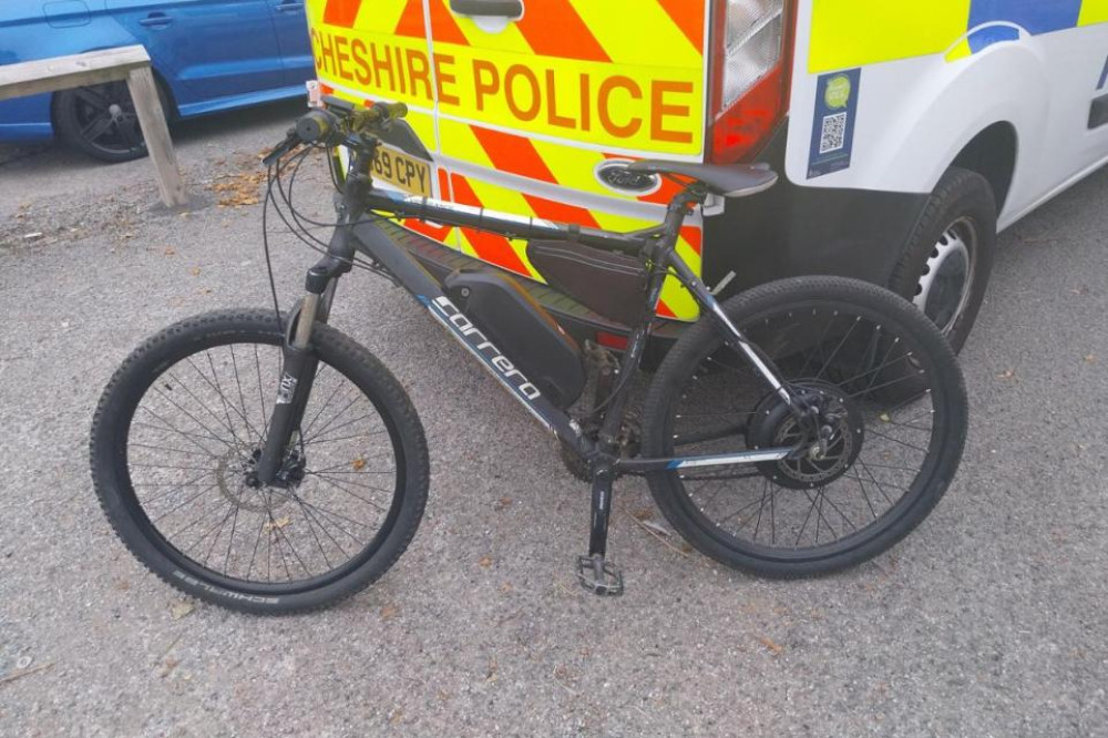Cheshire's PCC says DNA spray tagging can be used to catch offenders fleeing on e-bikes or those wearing balaclavas to hide their faces (Credit: Cheshire Police)