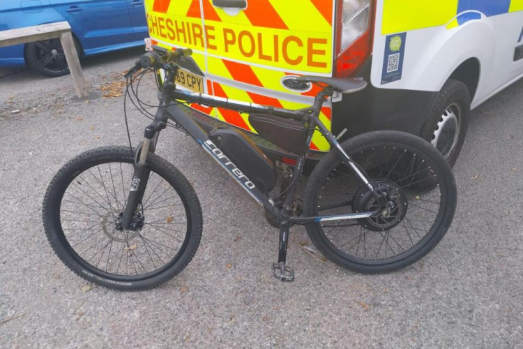 Cheshire's PCC says DNA spray tagging can be used to catch offenders fleeing on e-bikes or those wearing balaclavas to hide their faces (Credit: Cheshire Police)