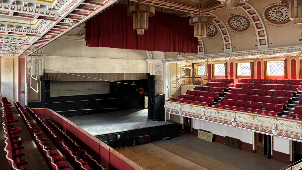 Inside the Queen's Theatre in Burslem (image via Liana Snape)
