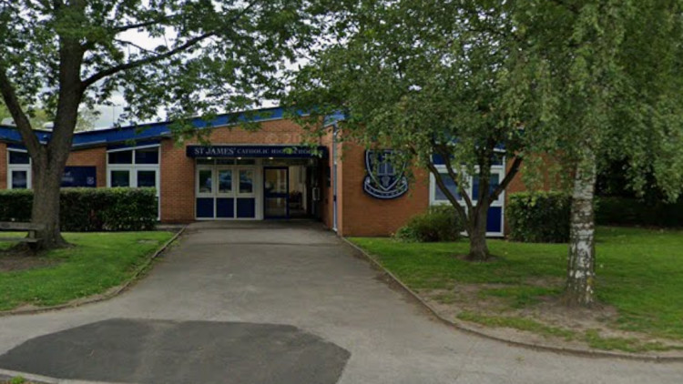 St James Catholic High School is in the running for an accolade at the Educate Awards in recognition of its 'outstanding' SEND provision (Image - Google Maps)