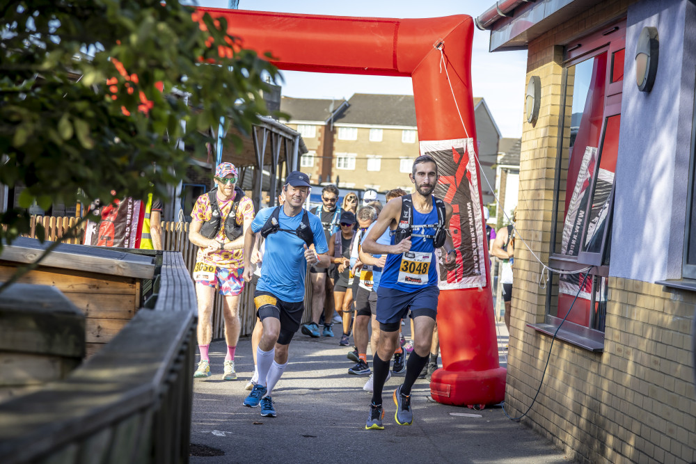 The start of the 30 mile route in Tilbury