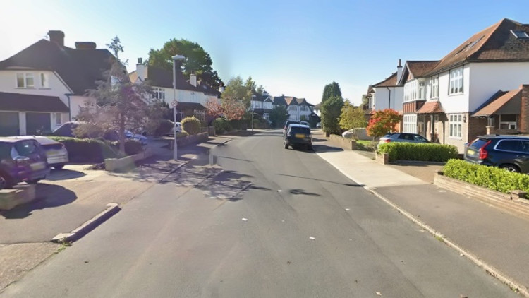 The fire occurred in a house on The Ridings, Surbiton (Image via Google Maps)