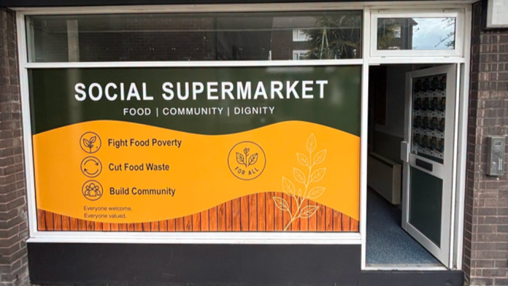 The new Social Supermarket will open on Friday 9 October (image via Community Cupboard NUL CIC)