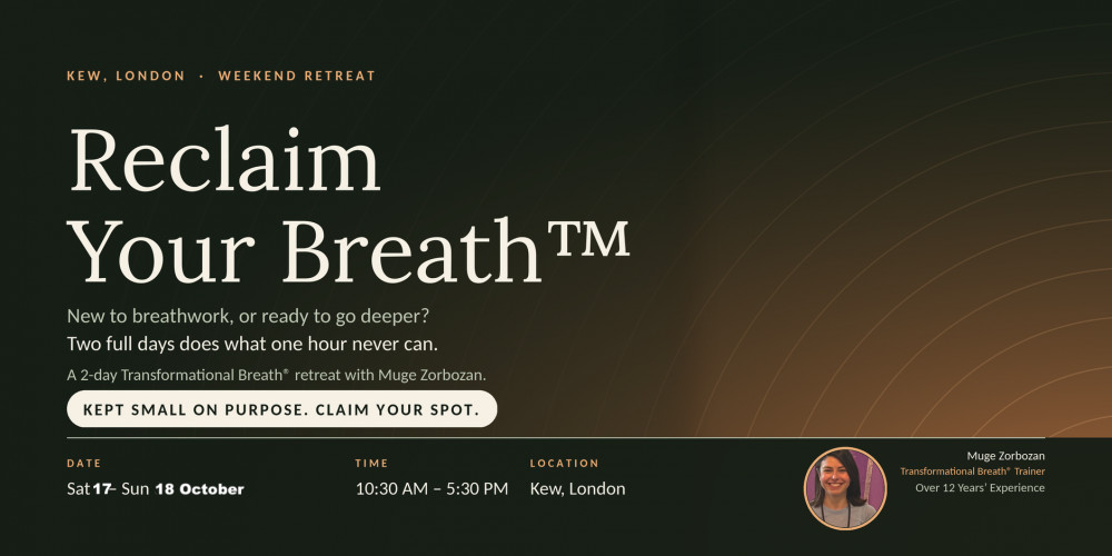 2 Day Breathwork Retreat, London for burnout and nervous system regulation