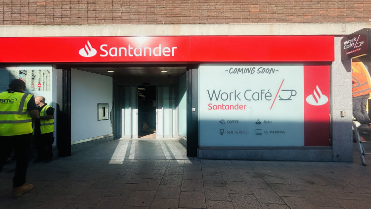 The new Santander Work Cafe in Kingston is located on Eden Street (Credit: Tilly O'Brien)