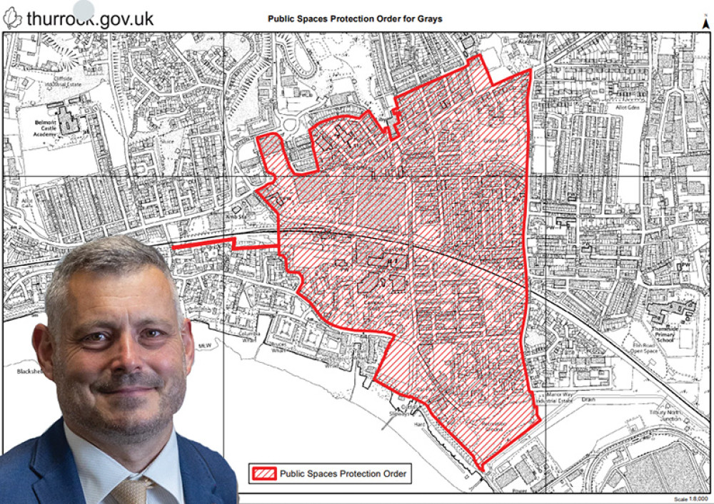 An extended public protection order has been introduced in Grays by council leader Cllr Richard Bingley. 