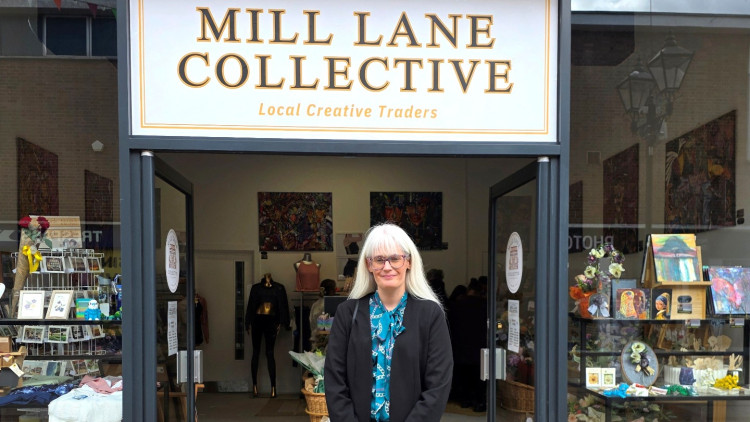 Councillor Heather Delaney stood outside Mill Lane Collective in Solihull town centre (Image supplied)