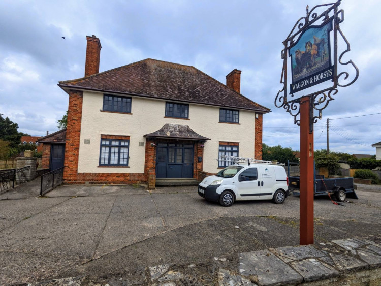 Glastonbury Waggon and Horses site plans for three homes