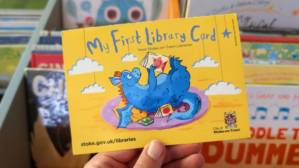My First Library Card has given 776 babies library access in the last year (image via Stoke-on-Trent City Council)