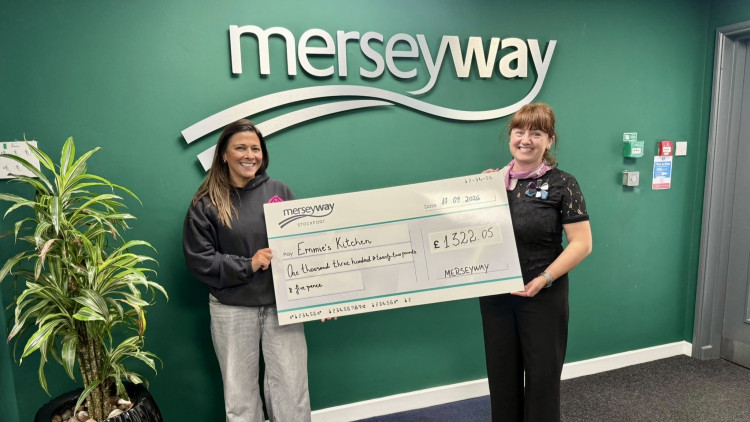 Stockport Merseyway Centre's Pop-Up Uniform Shop raised £1,322 for Emmie's Kitchen after selling thousands of pre-loved uniform items (Image supplied)
