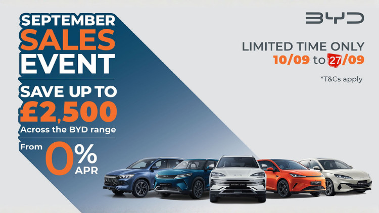 BYD September sale event extended at BYD Stoke (image via Swansway)