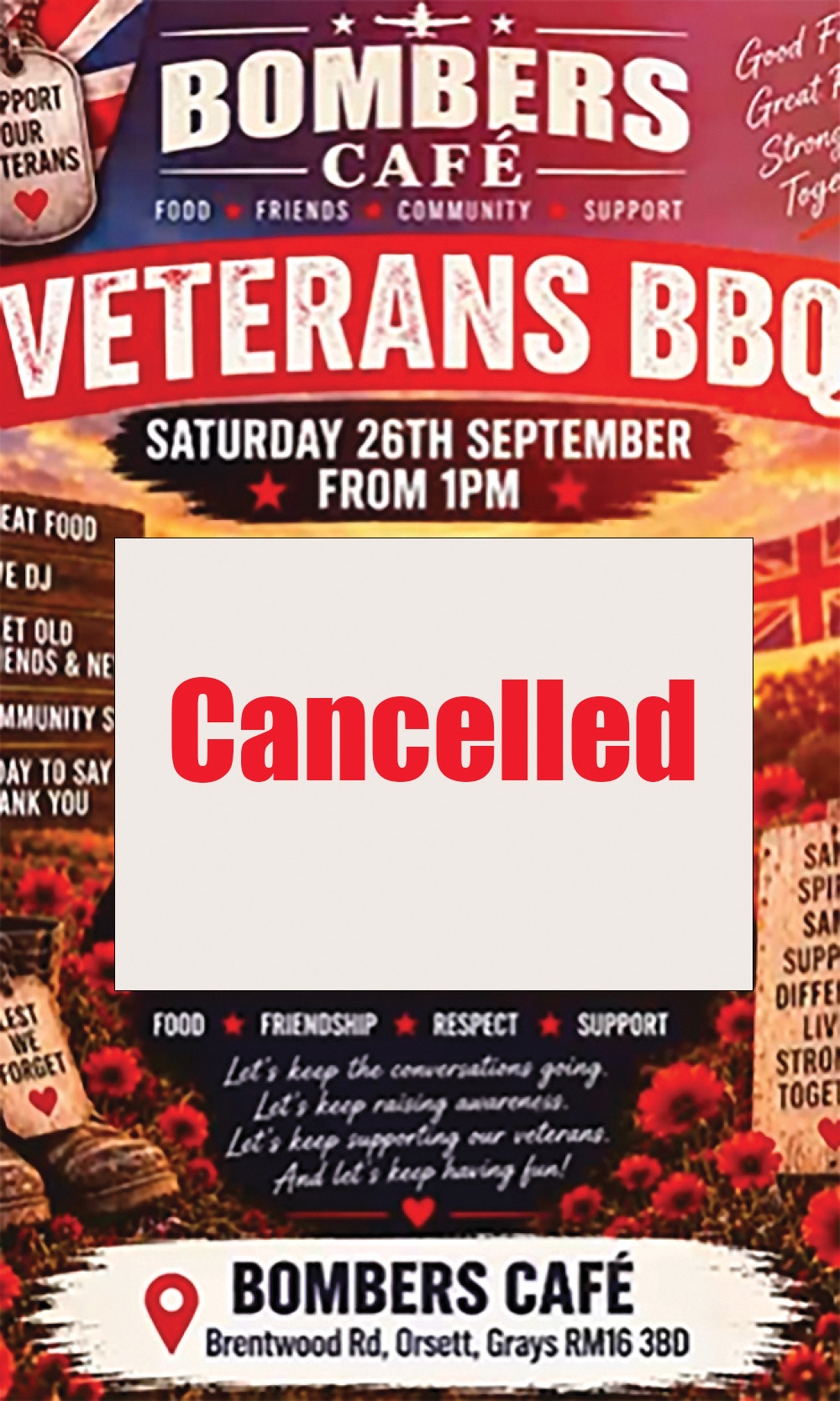 Bombers' latest event for veterans