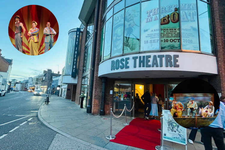 The stage production of 'Three Men in a Boat' is running at Kingston's Rose Theatre until Saturday, 10 October (Credit: Tilly O'Brien/Helen Murray)
