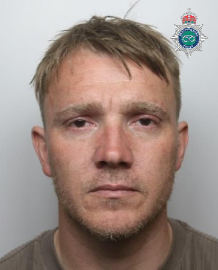 He was handed a six-year extended prison sentence (image via Staffordshire Police)