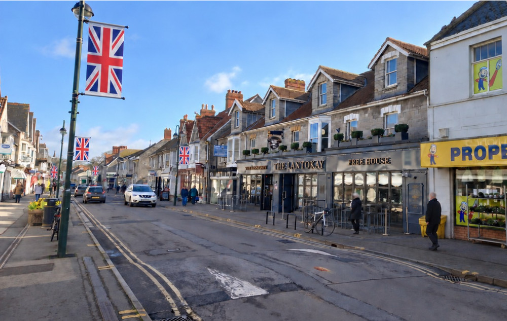 Street High Street with the Union Flag flying (File photo) 