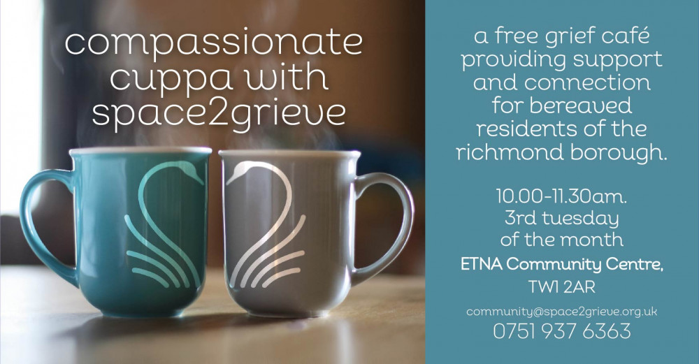 join us at our compassionate cuppa, Tuesday 20th October