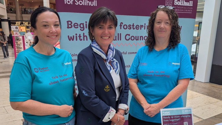 Councillor Karen Grinsell with fostering team colleagues Lauren and Sarah (Image supplied)