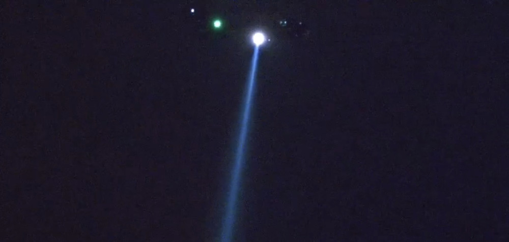 A police helicopter was spotted hovering above Macclesfield for some time, seemingly searching the area near West Park (Credit: Peter Connelly)