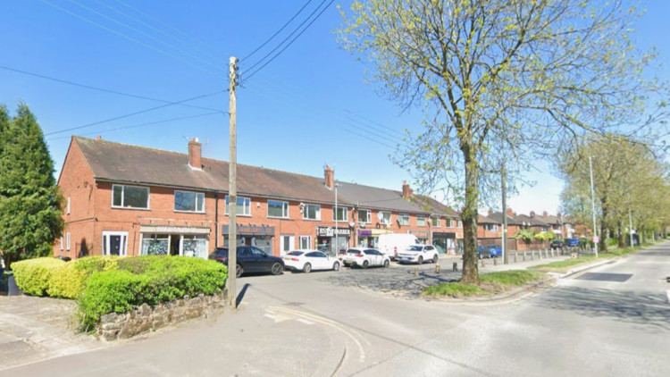 A first floor flat on Baddeley Green Lane could be converted into five commercial rooms (image via Google Street View)
